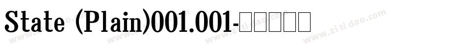 State (Plain)001.001字体转换